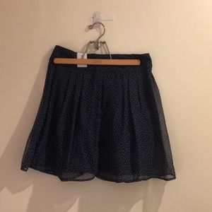 Blue and White printed skirt